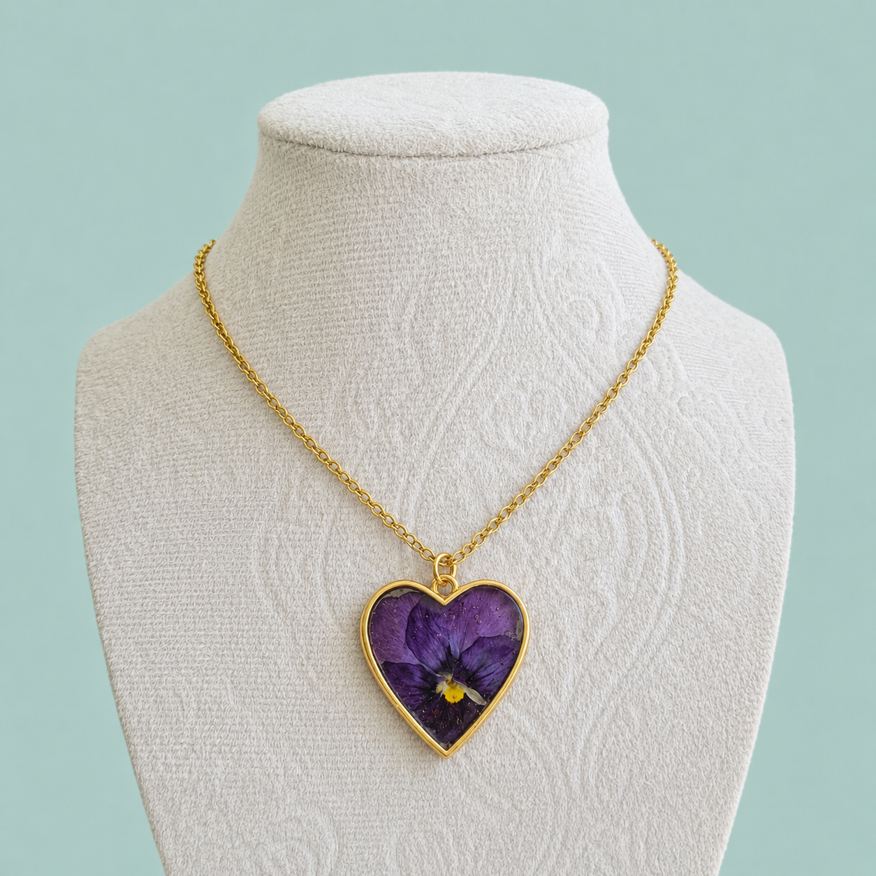 Flower Heart Necklaces